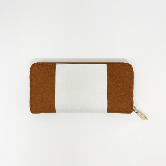 Michael Kors Jet Set Travel ZA Continental Wallet Color-Block Stripe Leather - Picture 11 of 11